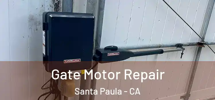 Gate Motor Repair Santa Paula - CA